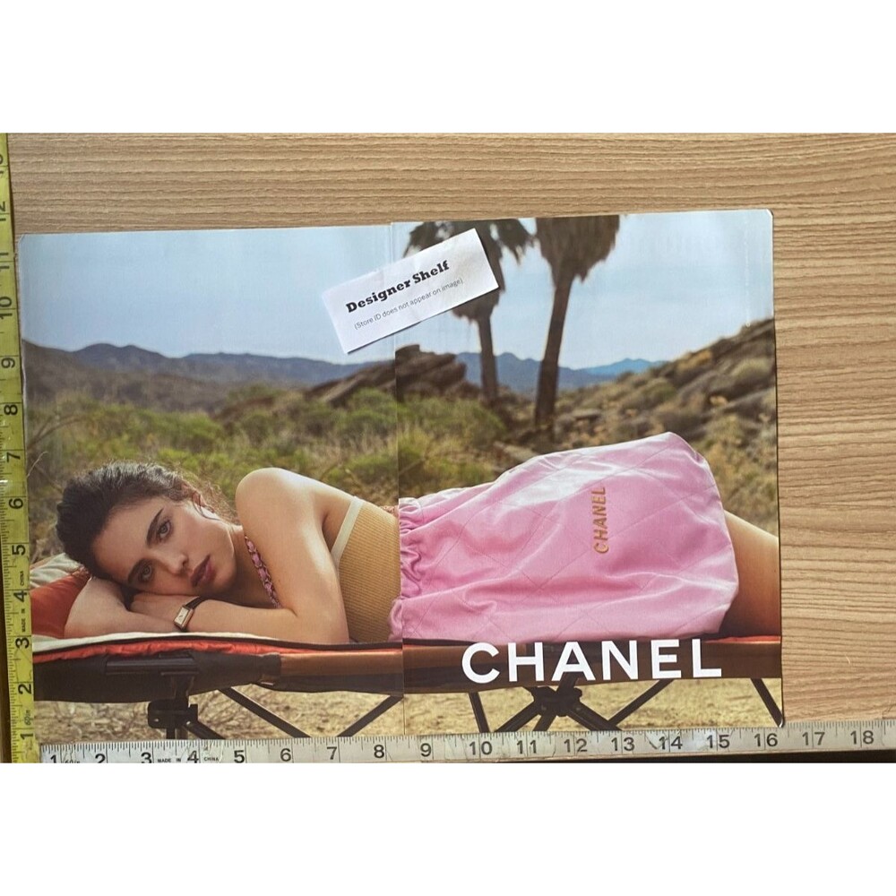 Margaret Qualley For Chanel Fashions 2 pg. 2023 Campaign Print Advertisement
